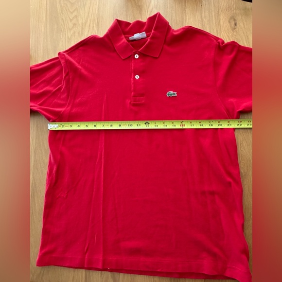 Lacoste Set of 5 Pique Polo Shirts - Pink, Red, Mint, Aqua, Navy - Picture 8 of 13